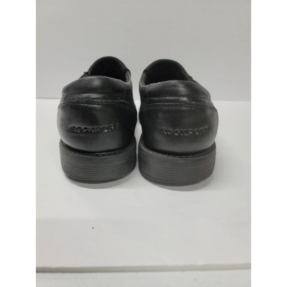 Rockport Trutech Men's Slip On Black Leather Dress Shoe Comfort Loafer Size 10 M